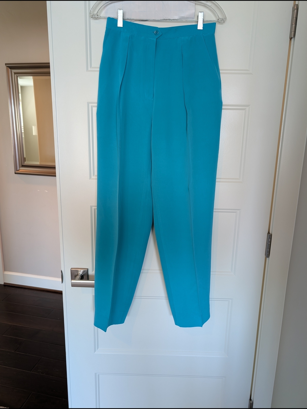 Jones New York Teal Silk Pants